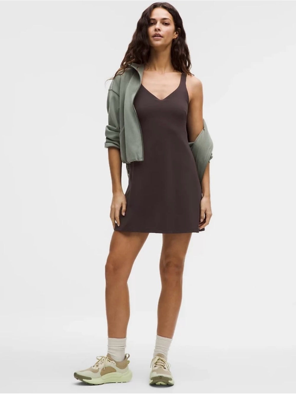 lululemon athletica Brown Tank Mini Dress